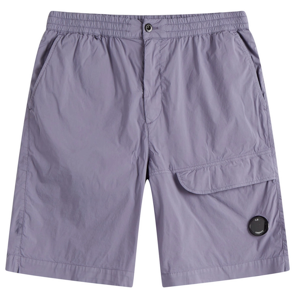CP Company Men's Lens Pocket Cargo Shorts Lavender Violet